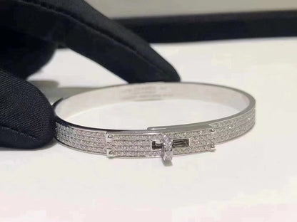 [⭐Lioran]HM KELLY BRACELET IN SILVER AND FULL PAVE DIAMOND