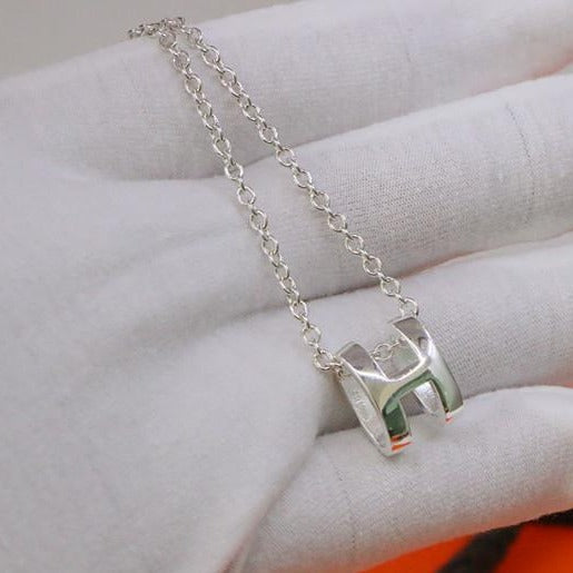 [⭐Lioran]HM NECKLACE H LETTER OVAL SERIES