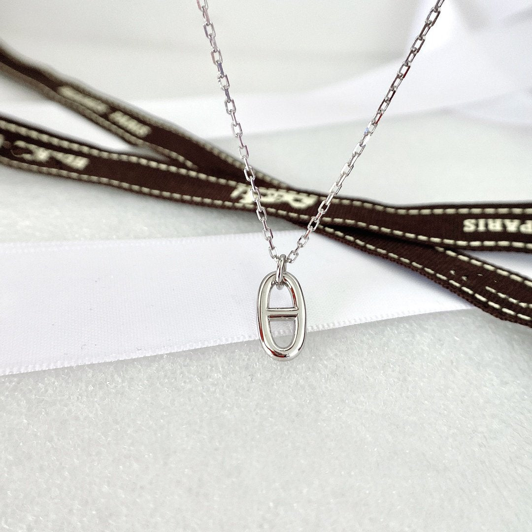 [⭐Lioran]HM PIG NOSE NECKLACE