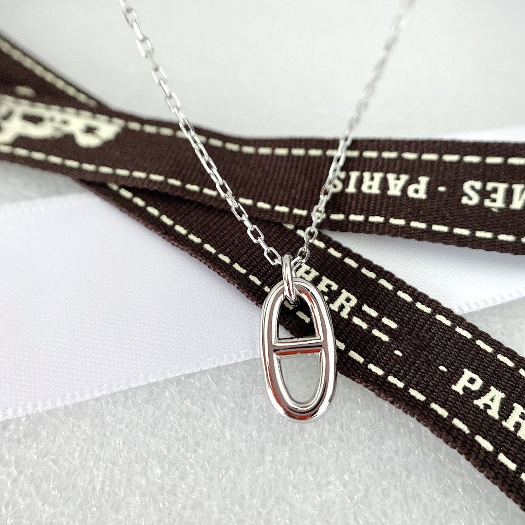 [⭐Lioran]HM PIG NOSE NECKLACE