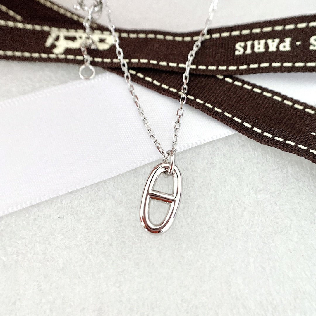 [⭐Lioran]HM PIG NOSE NECKLACE