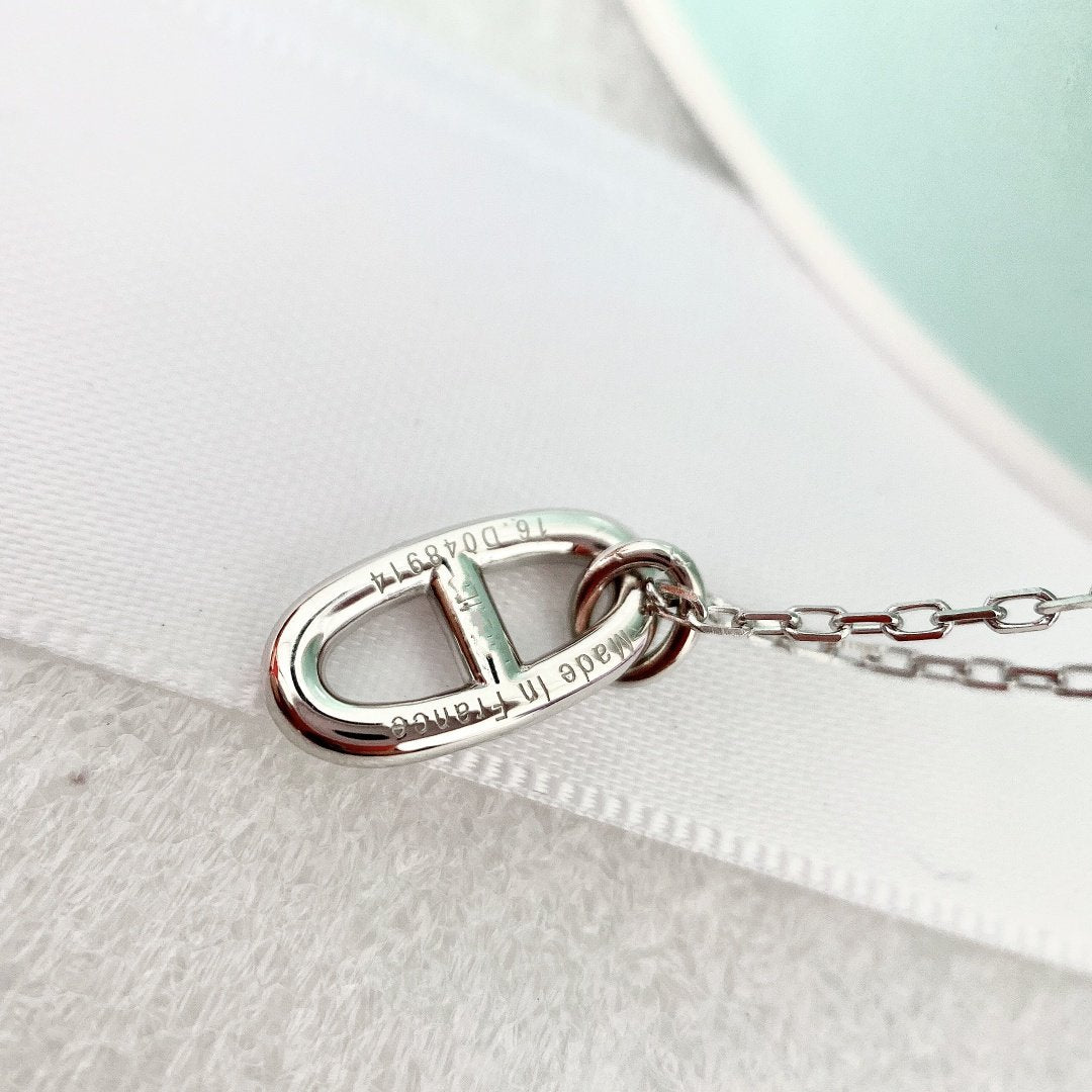 [⭐Lioran]HM PIG NOSE NECKLACE