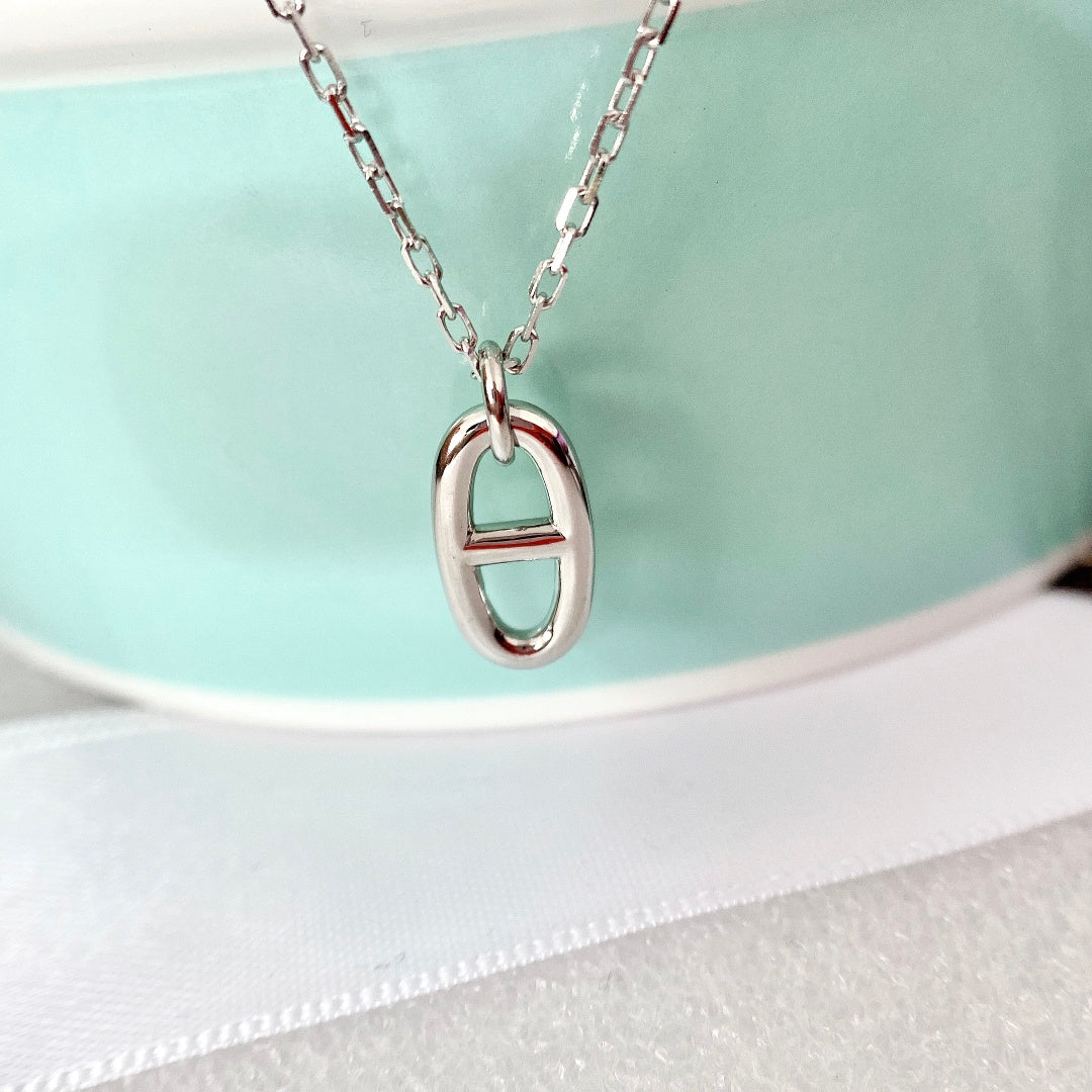 [⭐Lioran]HM PIG NOSE NECKLACE