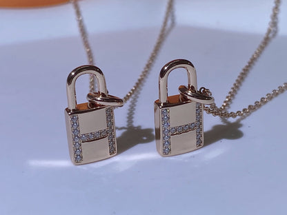 [⭐Lioran]HM ADVANCED NICHE LOCK HEAD NECKLACE DIAMONDS