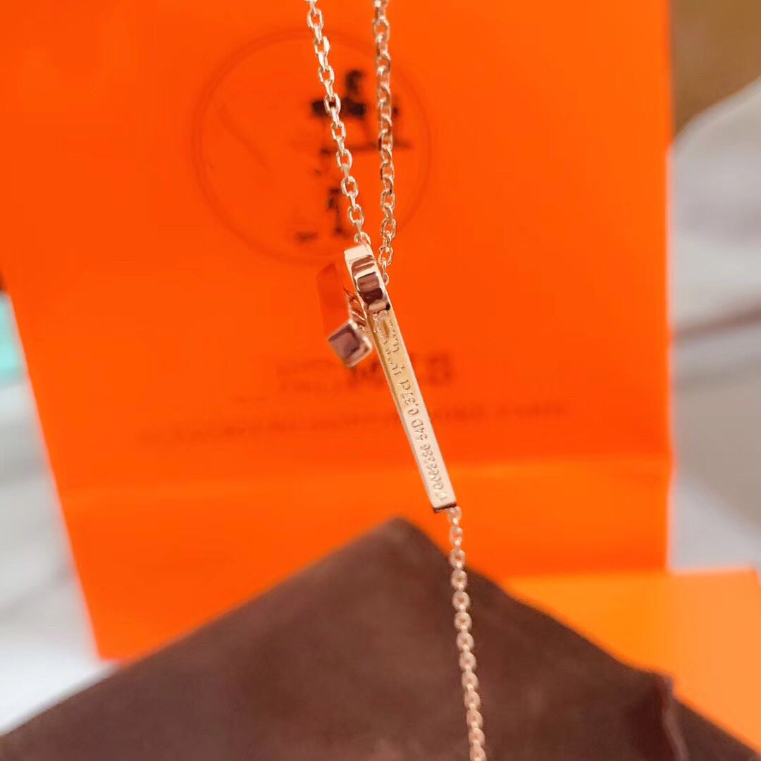 [⭐Lioran]HM NECKLACE PLATINUM ROSE GOLD DIAMOND
