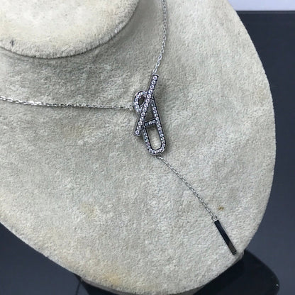 [⭐Lioran]HM NECKLACE PLATINUM ROSE GOLD DIAMOND