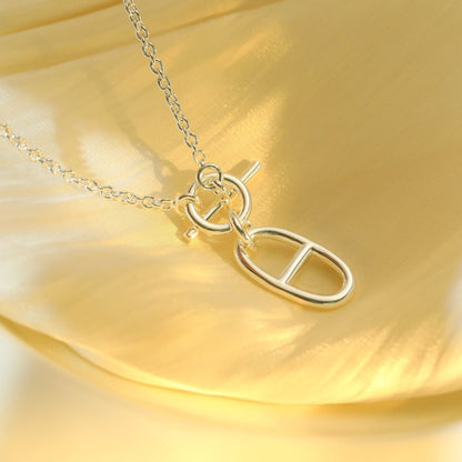 [⭐Lioran]HM CHAINE D'ANCRE PENDANT NECKLACE STERLING SILVER