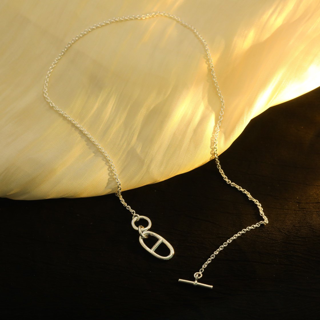 [⭐Lioran]HM CHAINE D'ANCRE PENDANT NECKLACE STERLING SILVER