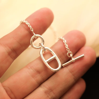 [⭐Lioran]HM CHAINE D'ANCRE PENDANT NECKLACE STERLING SILVER