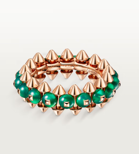 [⭐Lioran]CLASH ELEGANT ROSE GOLD RING FEATURING NATURAL AGATE