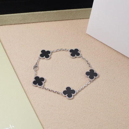 [⭐Lioran] CLOVER 5 MOTIF ONYXS BRACELET COLLECTION
