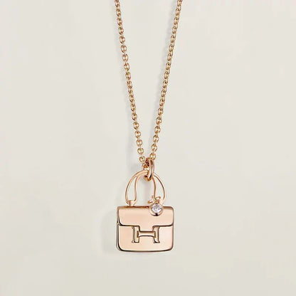 [⭐Lioran]AMULETTE PEDANT ROSE GOLD NECKLACE