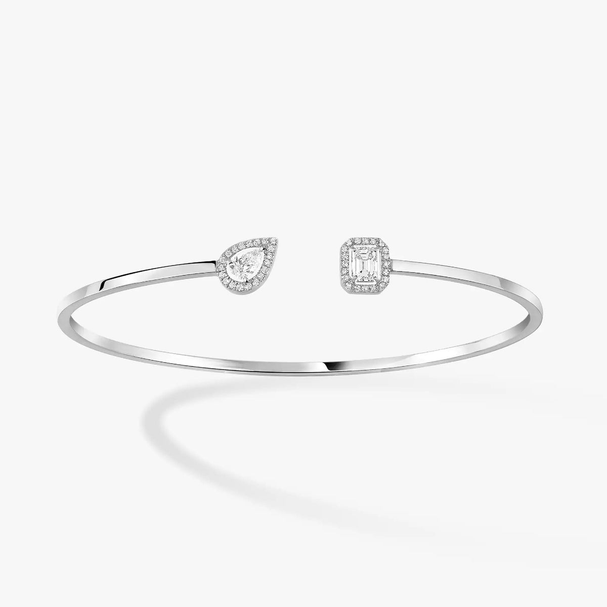 [⭐Lioran]JONC FLEX MY TWIN TOI & MOI SILVER DIAMOND BRACELET