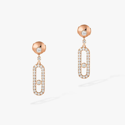 [⭐Lioran]DORMEUSES MOVE UNO DIAMOND EARRINGS