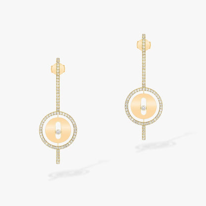 [⭐Lioran]Demo MOVE ARROW PINK GOLD DIAMOND EARRINGS