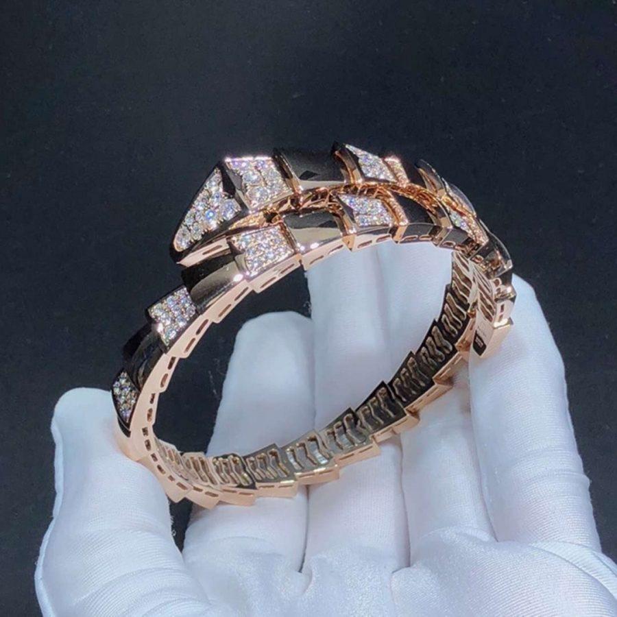 [⭐Lioran]SERPENTI BRACELET PINK GOLD DIAMOND