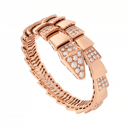 [⭐Lioran]SERPENTI BRACELET PINK GOLD DIAMOND