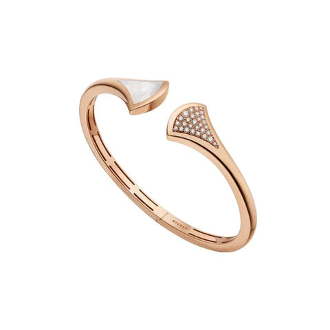 [⭐Lioran]DREAM BRACELET OPEN PINK GOLD MOP DIAMOND