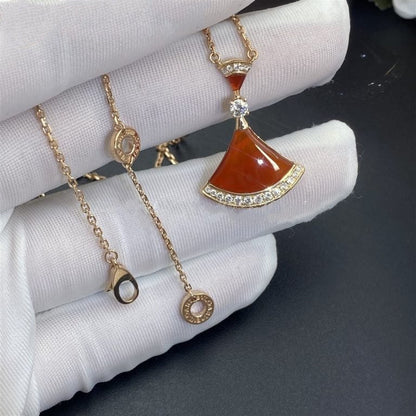 [⭐Lioran]DREAM NECKLACE CARNELIAN DIAMOND