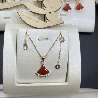 [⭐Lioran]DREAM NECKLACE CARNELIAN DIAMOND