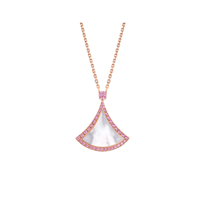 [⭐Lioran]DREAM NECKLACE MOP DIAMOND PINK