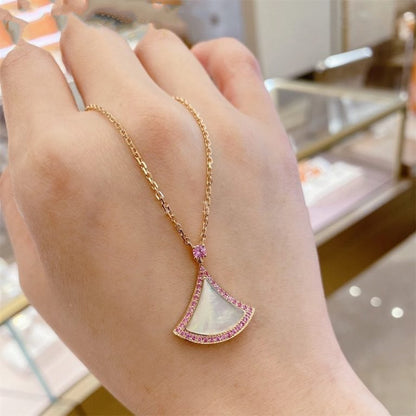 [⭐Lioran]DREAM NECKLACE MOP DIAMOND PINK