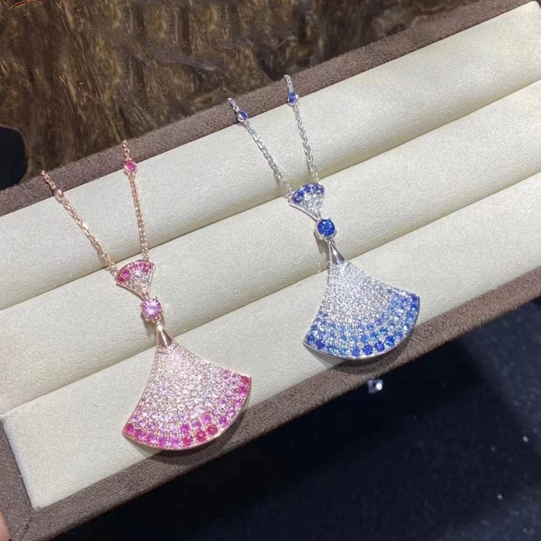 [⭐Lioran]DREAM NECKLACK DIAMOND PINK GOLD