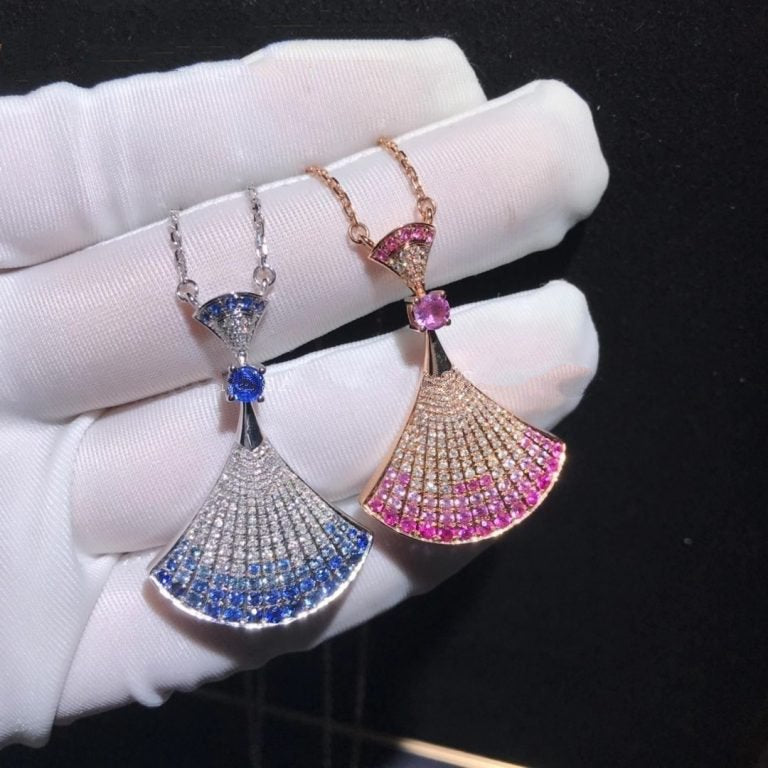 [⭐Lioran]DREAM NECKLACK DIAMOND PINK GOLD