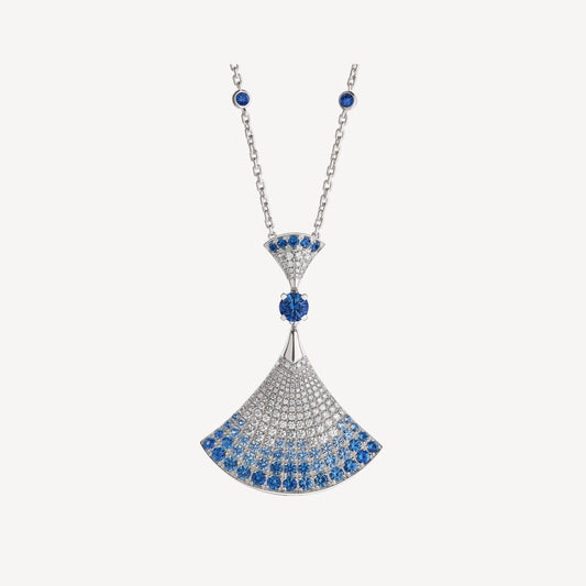 [⭐Lioran]DREAM NECKLACE AGATE SILVER DIAMOND