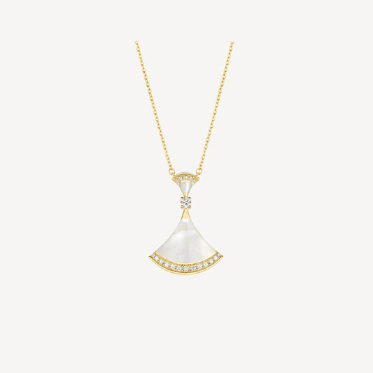 [⭐Lioran]DREAM NECKLACE MOP GOLD DIAMOND