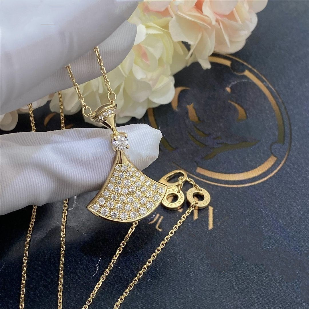 [⭐Lioran]DREAM NECKLACE GOLD FULL DIAMOND