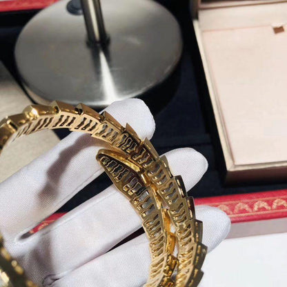 [⭐Lioran]SERPENTI BRACELET 8MM GOLD DIAMOND