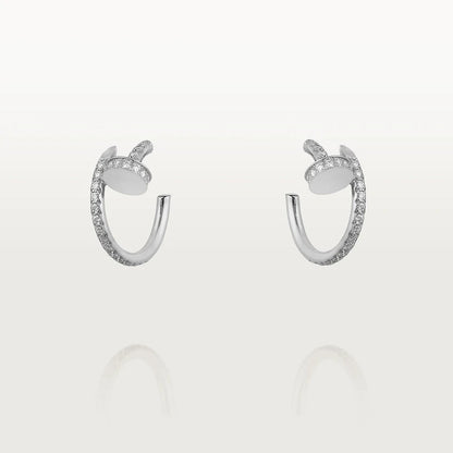 [⭐Lioran]JUSTE EARRINGS 12.75MM SILVER DIAMOND