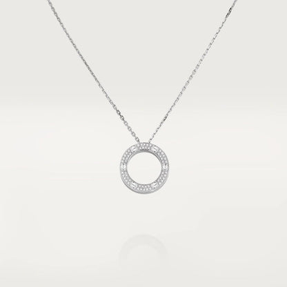 [⭐Lioran]LOVE NECKLACE ADJUSTABLE SILVER