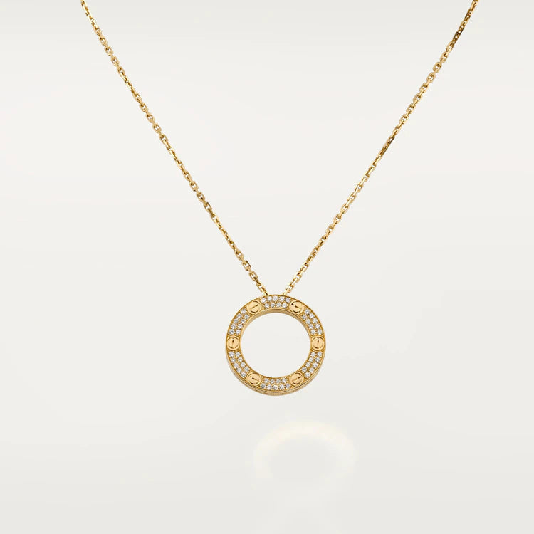 [⭐Lioran]LOVE NECKLACE ADJUSTABLE ROSE GOLD