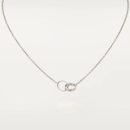[⭐Lioran]LOVE NECKLACE PINK GOLD AND SILVER