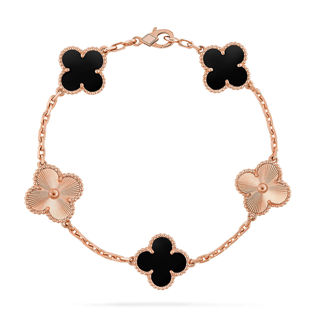 [⭐Lioran] CLOVER 5 MOTIF ONYXS BRACELET COLLECTION