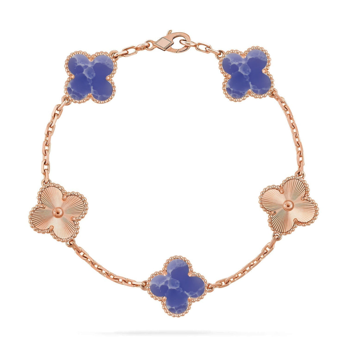 [⭐Lioran]CLOVER 5 MOTIF BLUE VEINS BRACELET COLLECTION