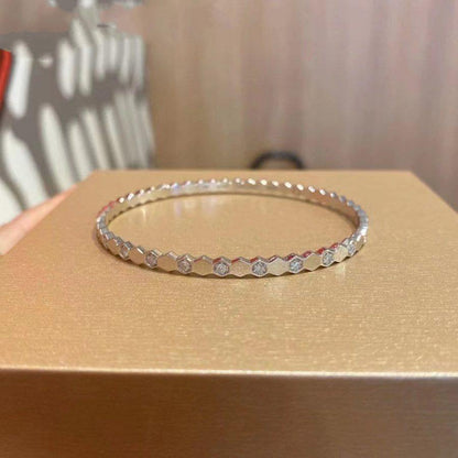 [⭐Lioran]BEE LOVE SILVER DIAMOND BRACELET
