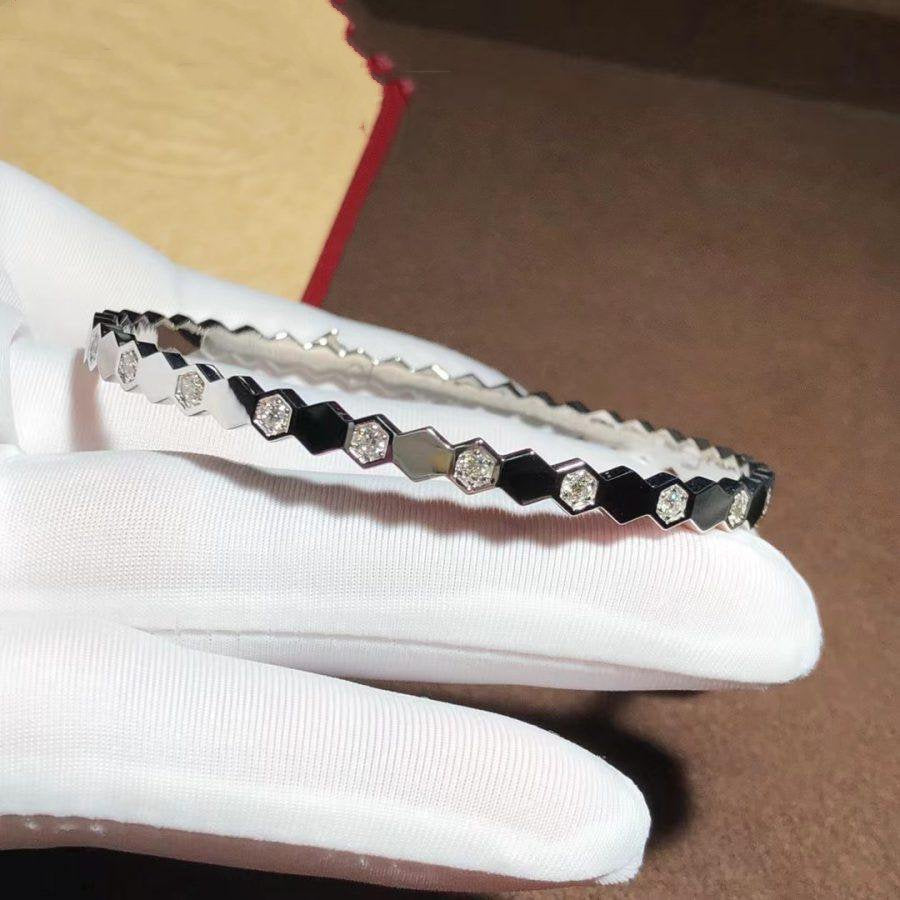 [⭐Lioran]BEE LOVE SILVER DIAMOND BRACELET
