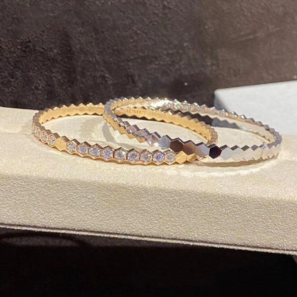 [⭐Lioran]BEE LOVE GOLD BRACELET FULL DIAMOND