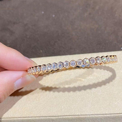 [⭐Lioran]BEE LOVE GOLD BRACELET FULL DIAMOND
