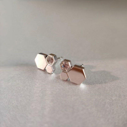 [⭐Lioran]BEE LOVE SILVER DIAMOND EARRINGS