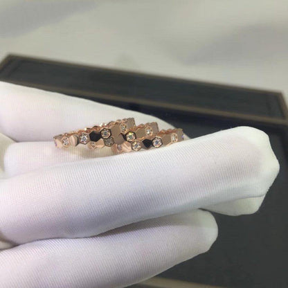 [⭐Lioran]BEE LOVE RING PINK GOLD DIAMOND
