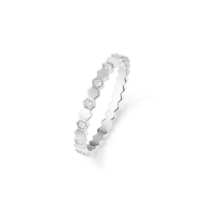 [⭐Lioran]BEE LOVE RING SILVER DIAMOND