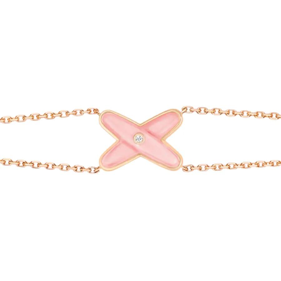 [⭐Lioran]JEUX BRACELET PINK MOP PINK GOLD 1 DIAMOND