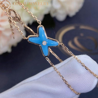 [⭐Lioran]JEUX BRACELET TURQUOISE PINK GOLD 1 DIAMOND