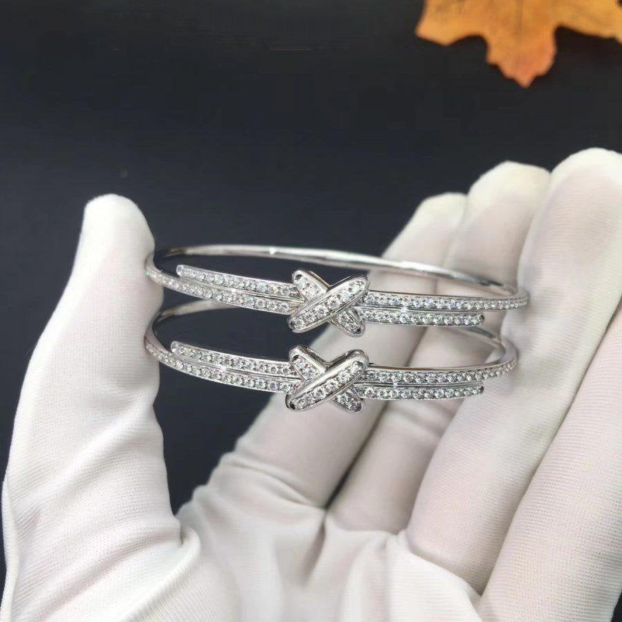 [⭐Lioran]JEUX DE BRACELET DIAMONDS SILVER