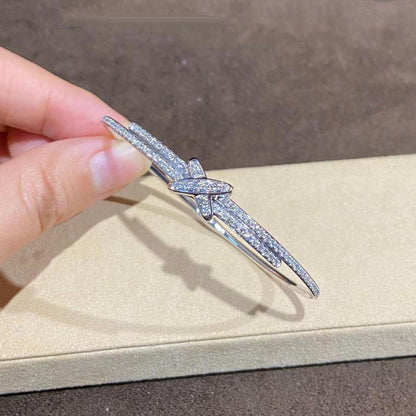[⭐Lioran]JEUX DE BRACELET DIAMONDS SILVER