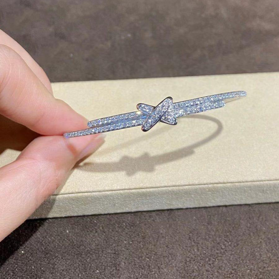[⭐Lioran]JEUX DE BRACELET DIAMONDS SILVER
